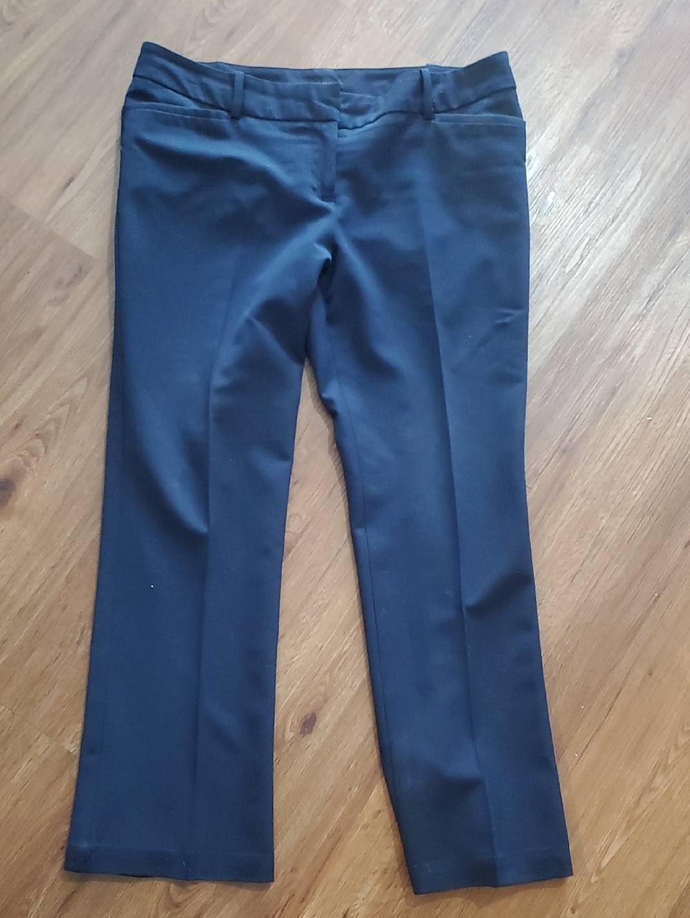 Worthington Navy Straight-Leg Dress Trousers
